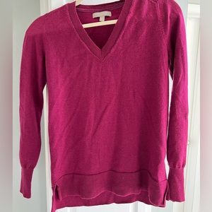 Pink Banana Republic V-Neck XS Merino Wool Sweater